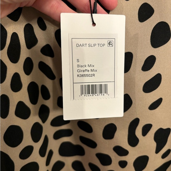 NWT Theory Sz SMALL leopard print silky camisole - Picture 3 of 4